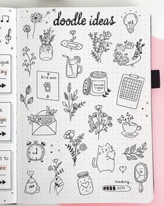 Minimalist Doodles, Bestie Tattoo, Bullet Journal Ideas Templates, Creating A Bullet Journal, Bullet Journal Mood Tracker Ideas, Bullet Journal Paper, Bulletin Journal Ideas