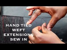 Hand tied weft from scratch, sew in and lace frontal ventilation with crochet method - YouTube Diy Hair Weft, Hand Tied Wefts, Wig Making, Sew In, Hair Weft, Diy Hair, Lace Frontal, Diy Hairstyles, From Scratch