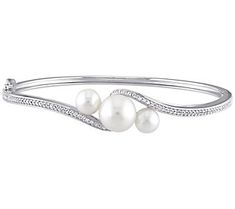 Our new mantra: add one thing to your look before you leave the house. This sparkly sweet cultured freshwater pearl bangle is a beyond perfect choice -- whether you're headed to an evening event or day date. From Affinity® Cultured Pearls. Elegant White Bangle For Formal Occasions, Elegant White Pearl Bangle, Modern White Bangle For Anniversary, Elegant White Bangle For Party, Pearl Bangle, Cultured Pearls, Women Accessories Jewelry, Accessories Jewelry, Mantra