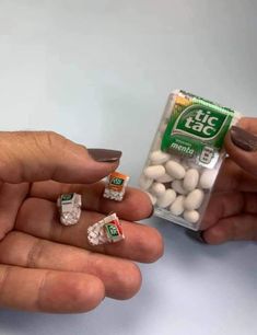 Miniature Items, Doll Furniture Diy, Love Heart Images, Barbie Doll Accessories, Clay Food, Tiny Dolls, Tic Tac