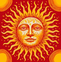 Sun Tattoo: The Artwork Radiating Sunshine Sun Canvas Painting, Spiritual Sun, Henna Stencils, Tattoo Master, Monthly Subscription