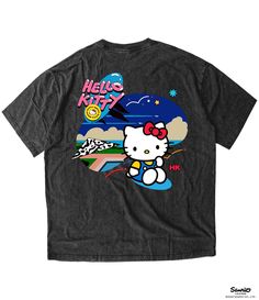 Beach - Hello Kitty Vintage T-Shirt by Catori – Catori Clothing Beach Hello Kitty, Hello Kitty Clothing, Hello Kitty Hoodie, Hello Kitty T Shirt, Kitty Clothes, Kitty Items, Hello Kitty Clothes, Screen Printed Tshirts, Frog T Shirts