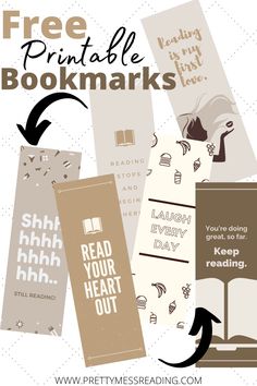 the free printable bookmarks for reading