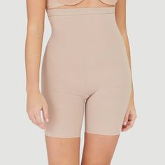 Assets by Spanx Women's High-Waist Mid-Thigh Super Control Shaper - Tan 3 Shaping Tights, Tummy Shaper, Shapewear Dress, Mid Thigh Shorts, Shapewear Bodysuit, Under Dress, High Waisted Shorts, Shapewear, Women's Intimates