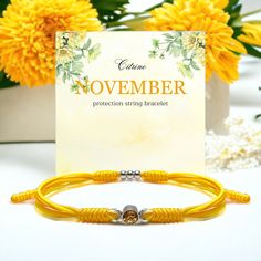 ♡ GREAT KEEPSAKE: November Birth Month Stone Bracelet features a gemstone associated with November birthdays, such as emerald or agate, celebrating qualities like prosperity, renewal, and vitality ♡ UNIQUE ART AND DESIGNS: Elevate your style and energy with our Handmade Infinity Bracelet, a symbol of endless luck and protection. Crafted with care, this bracelet not only adds a touch of elegance to your look but also serves as a meaningful talisman, bringing you luck and safeguarding your journey. ♡ MEANINGFULL MESSAGES TO RECEIVER: Our birthstone bracelets carry a meaningful message symbolizing prosperity, innovation and vitality. Arriving in beautiful packaging, these bracelets are perfect for gifting, making them ideal for expressing love and support to someone special or treating yourse Birth Month Stone, Birth Month Stones, Tibetan Bracelet, November Birthday, Meaningful Messages, Citrine Stone, Birthstone Bracelets, Craft Box, Birth Month