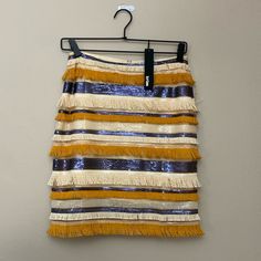 Krisa Havana Mini Skirt Size Xs Cute Fringe And Embellishments In An Assortment Of Colors. Brand New With Tags From Bag Bohemian Beige Party Skirt, Blue Cream, Havana, Womens Skirt, Mini Skirts, Brand New, Blue, Women Shopping, Color