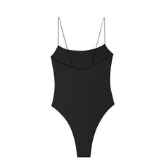 Black Backless Bodysuit With Minimal Stretch, Minimal Stretch Black Shapewear Swimwear, Black Scoop Neck Swimwear With Minimal Stretch, Black Shapewear Swimwear With Minimal Stretch, Black High Stretch Bodysuit With Spaghetti Straps, Black High Stretch Spaghetti Strap Bodysuit, Black Scoop Neck Bodysuit Minimal Stretch, Black Backless Bodysuit With Boning, Black Scoop Neck Bodysuit With Minimal Stretch