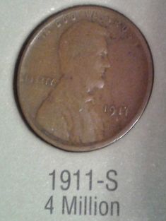 an image of a penny with the date 1911 - s 4 million