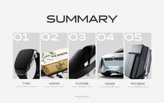 an advertisement for the new samsung smart phone, with images of different vehicles and accessories