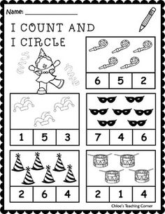 a printable worksheet for counting the numbers