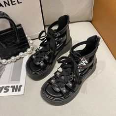 Shipping: Worldwide Express Shipping AvailableDelivery time: 7-15Days Fast ShippingReturns: Fast refund, 100% Money Back Guarantee.SPECIFICATIONSBrand Name: SLWFGTHeel Height: Low (1cm-3cm)With Platforms: NoSandal Type: Modern SandalsOrigin: Mainland ChinaOccasion: CasualUpper Material: PUOutsole Material: RUBBERBack Counter Type: Back StrapPattern Type: SolidSide Vamp Type: OpenFit: Fits true to size, take your normal sizeStyle: fashionHeel Type: Hoof HeelsLining Material: PUClosure Type: Lace- Low Sandals, Hoof Heels, Sandals Woman, Low Heels, Rome, Leather Women, Slides, Womens Sandals, Money