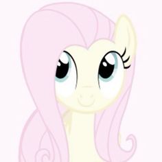 a pink pony with long hair and big eyes