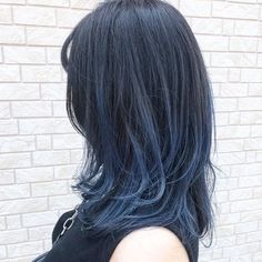 Blue Hair Color, Korean Hair Color, Hair Color Streaks, Hair Catalog, Hair Dye Colors, Hair Inspiration Color