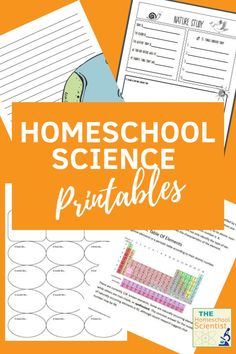 the homeschool science printables for students to use in their homeschool