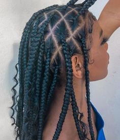 Natural Hair Box Braids, Braids Hairstyles Pictures, Short Braids, Oval Face Shapes, Braids With Curls, Oval Face, 4c Hair, Knotless Braids, Cornrow Hairstyles