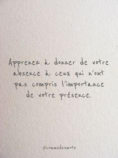 a piece of paper with writing on it that says, apprente a donner de votre