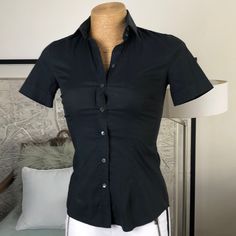 Excellent Used Condition Size 38 Armpit To Armpit 16”1/2 Length 25”1/2 G Dolce And Gabbana Blue, Cotton Top, Cotton Tops, Dolce And Gabbana, Button Down Shirt, Color Blue, Navy Blue, Womens Tops, Navy