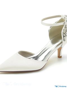 OrcaJump - Chaussures de mariage pour femmes à talon haut, pointu, luxueux et élégant, Elegant Closed Toe Slingback Pumps With 4-inch Heel, Fitted Wedding Shoes For Spring Banquet, Spring Wedding Shoes For Banquet, Pointed Toe Heels For Spring Banquet, High Heels With Heel Strap For Banquet, Summer Banquet Heels With Pointed Toe, Fitted Ankle Strap Heels For Banquets, Chic Pointed Toe Wedding Shoes For Evening, Elegant 4-inch Heel Pointed Toe Heels