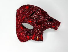 Masquerade mask, unisex. Handmade for costumes or home decoration. Available in different colors, silver, gold, red, black, blue, purple, black and more! Mirror Mask, Red Masquerade Mask, Red Mask, Red Mirror, Costume Mask, Masquerade Mask, Phantom Of The Opera, Rave Outfits, Costume Accessories