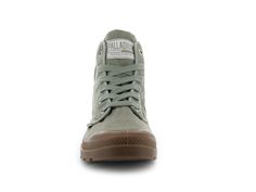 PAMPA HI - Palladium US Casual Lace-up Desert Boots For Hiking, Outdoor Canvas High-top Sneakers With Gum Sole, Rugged High-top Sneakers For Outdoor, Casual Low-top Hiking Boots, Casual Lace-up Waterproof Boots, High-top Adventure Sneakers With Rubber Sole, High-top Desert Boots With Rubber Sole For Outdoor, Casual Waterproof High-top Boots For Outdoor Activities, Casual High-top Waterproof Boots For Outdoor Activities