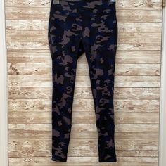 All In Motion, Girls Size Large 10/12 Athletic Leggings Camo Design, Dark Blue Black Light Plum Sheer Crisscross Design On Calf On The Back Of The Leg Like New Condition Never Worn No Flaws Camouflage Leggings, Camo Designs, All In Motion, Athletic Leggings, Black Light, Kids Bottoms, Camouflage, Plum, Blue Black