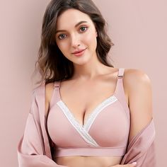 Color: Pink-New-3, Bands Size: 36 Clothes For Pregnant, Mother Feeding, Clothes For Pregnant Women, Maternity Nursing, Nursing Bra, Tracksuit Women, Bra Women, Pregnant Women, Maternity Clothes