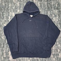 Vintage 2000s Blue Navy Nike Center Swoosh Hoodie Size Xxl Measurements (Roughly About): Pit To Pit (Flat): 28.5 Inches Length: (Shoulder To Bottom): 28 Inches Shoulder To Sleeve Cuff: 23 Armpit To Sleeve Cuff: 21 Condition: Stains, Discoloration, 2 Holes. Shipping Time: 3-4 Days To Ship. (Please Be Patient). Not All Flaws May Be Shown. #Nike #Y2k #Streetwear #Skater #Hoodie Nike Hoo C3: Pkg Dimensions 20 X 16 X4 Weight: 2lbs 90s Style Sports Hoodie In Blue, Blue Cotton 90s Style Hoodie, 90s Blue Cotton Hoodie, 90s Style Blue Cotton Hoodie, Nike Center Swoosh Hoodie, Skater Hoodie, Navy Nike, Navy Hoodie, Nike Hoodie