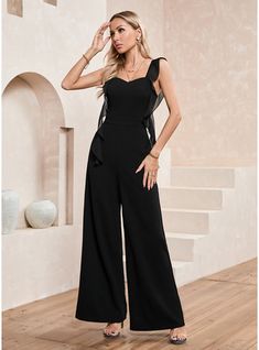 JJ's House No Polyester Maxi Sweetheart Spring Summer Jumpsuit/Pantsuit NO Black S Height:5.7ft(174cm) Bust:33.5in(85cm) Waist:26in(66cm) Hips:36in(91cm) Dress. #JJ's House #No #Polyester #Maxi #Sweetheart #Spring #Summer #JumpsuitPantsuit #NO #Black #S #Dress Summer Jumpsuit, Maxi Jumpsuit, Cascading Ruffles, House No, Jumpsuit Summer, Maxi Dresses, Dresses Online, Pant Jumpsuit, Ruffles