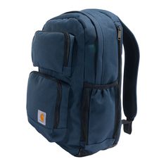 Carhartt 28L Laptop Backpack this pack is tough enough for the jobsite, and with 3-compartments to organize your stuff, its ready to go wherever you go when the workday ends Carhartt 28L Dual Backpack 12-in X 18-in X 10-in Navy Backpack Polyester in Blue | B000053540199 Navy Backpack, Laptop Backpack, Bags Backpacks, Ready To Go, Backpack Bags, Apparel Accessories, Work Wear, Bag Accessories, Laptop