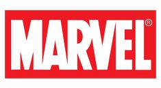 the logo for marvel is shown in red and white letters that spell out the name