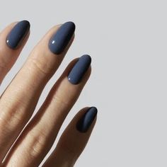 Blue Nail, Chic Nails, Short Acrylic Nails, 가을 패션, Blue Nails, Nail Manicure