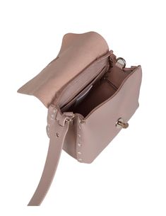 Bag in soft leather that can be carried by hand or over the shoulder nude colour twist lock adjustable and removable leather shoulder strap unlined interior curled handle internal slot pocket composition 100% leather dimensions: length 20cm height 14cm depth 10cm made in italy | Zanellato Women's Postina Heritage Baby in Beige Blush Color Leather | FW23/24 Nude Colour, Nude Color, Blush Color, Soft Leather, Shoulder Strap, Blush, Leather, Color