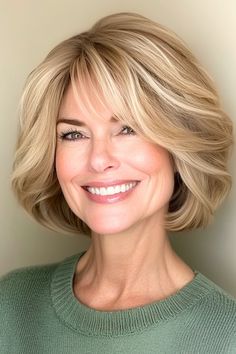 Volume Bob, Edgy Blonde Hair, Haircuts Women, Hairstyle Short, Everyday Hair, Blonde Haircuts, Classic Bob, Chin Length Hair, Asian Short Hair