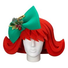 This Christmas Wig will definitely make you stand out at your next Party, Hora Loca, Wedding, Corporate Event, Birthday, Quinceanera, or Halloween Party! It can be used as a wedding hats, top hats, photo booth props, or a party favor. Themed Top Hat For Carnival Party, Themed Party Hat For Carnival, Novelty Party Hat Supplies, Adjustable Themed Top Hat For Party, Whimsical Headpieces For Carnival Party, Carnival Themed Party Top Hat, Red Christmas Costume Hat For Party, Red Christmas Party Costume Hat, Whimsical Costume Hats For Carnival Party