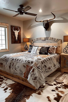 40 Cowboy-Inspired Bedroom Ideas for Western Flair Western Style Bedroom Ideas, Country Teen Bedroom, Country Girl Bedroom, Western House Ideas, Style Bedroom Ideas