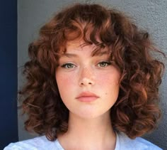 Short Curly Haircut Round Face, Short Curls Round Face, Short Curly Hair With Round Face, Plus Size Fringe Hair, Short Brown Curly Hair With Bangs, Round Face Hairstyles Curly Hair, Short Curly Hair With Wispy Bangs, Curly Hair Short With Bangs, Layered Short Curly Hair With Bangs