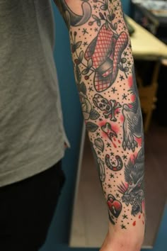 a person with a tattoo on their arm