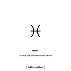 the cover of piscs, which is written in black on a white background