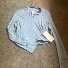 Brand New Never Worn Just Decided I Did Not Like It Size 8 Lululemon Long Sleeve, Lululemon Define Jacket, Purple Hoodie, Cowl Neck Sweatshirt, Grey Pullover, Lululemon Women, Crew Sweatshirts, Crop Sweatshirt, Hooded Sweater