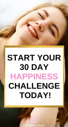 30 Day Happiness Challenge, Happiness Habits, Happiness Challenge, One Month, Transform Your Life, Mental Health Awareness, Wellness Tips, Healthy Tips