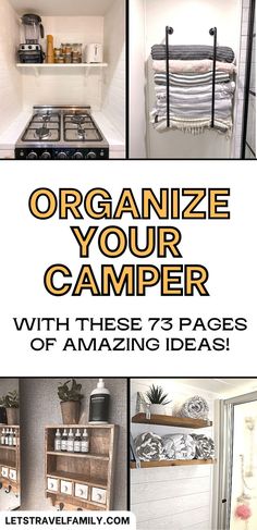 an organized camper with the words organize your camper