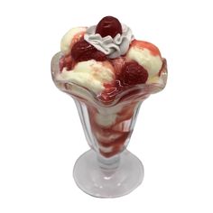 an ice cream sundae with cherries and whipped cream