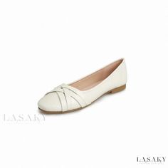 Lasaky - Classic Red Round-toe Flat Shoes: Elegant Low-heel Slip-ons Spring Loafers With Red Sole And Closed Toe, Spring Court Shoes With Red Sole And Round Toe, Chic Flats With Padded Heel And Round Toe, Formal Flats With Padded Heel And Round Toe, Padded Heel Flats With Round Toe, Formal Round Toe Flats With Padded Heel, Formal Closed Toe Flats With Red Sole, Slip-on Ballet Flats With Almond Toe, Synthetic Heels With Red Sole And Flat Heel