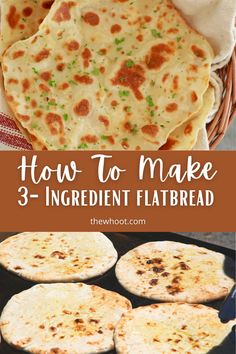 how to make 3 ingredient flat bread