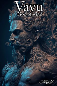 the cover to vavu god of wind, with an image of a man's head