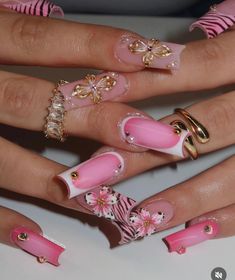 Colored Acrylic Nails, Short Square Acrylic Nails, Acrylic Nails Coffin Pink, Pink Acrylic Nails, Square Acrylic Nails