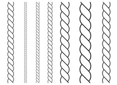 four different types of twisted wire