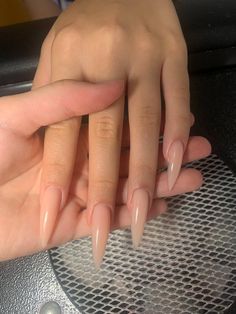 Sharp Nails Aesthetic, Nude Gel X Nails, Long Acrylic Nails Stiletto, Long Almond Nails Designs, Nails For Fall Autumn, Nail Polish Aesthetic, Fall Autumn Nails, Nail Art Nude, Polish Aesthetic