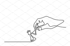 a continuous line drawing of a hand reaching for a shoelaced person's foot