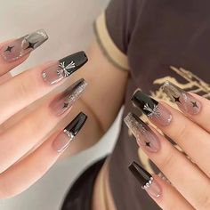 Ongles Goth, Pretty Gel Nails, Soft Nails, Kawaii Nails, Dream Nails, Fire Nails, روتين العناية بالبشرة